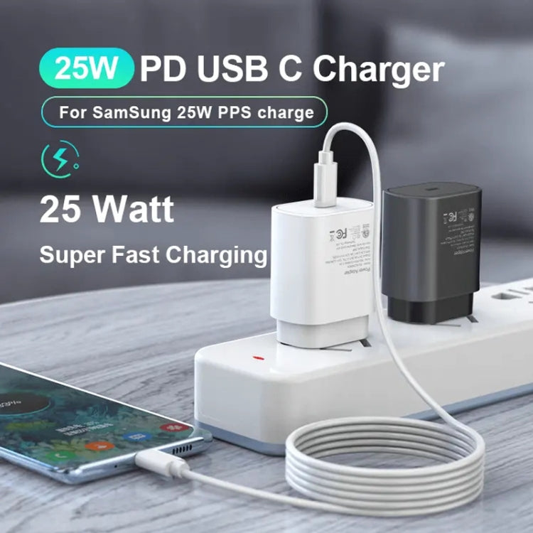 Carregador TA800 PD / PPS 25W Porta Tipo-C para Samsung, Ficha UE, Ficha UE