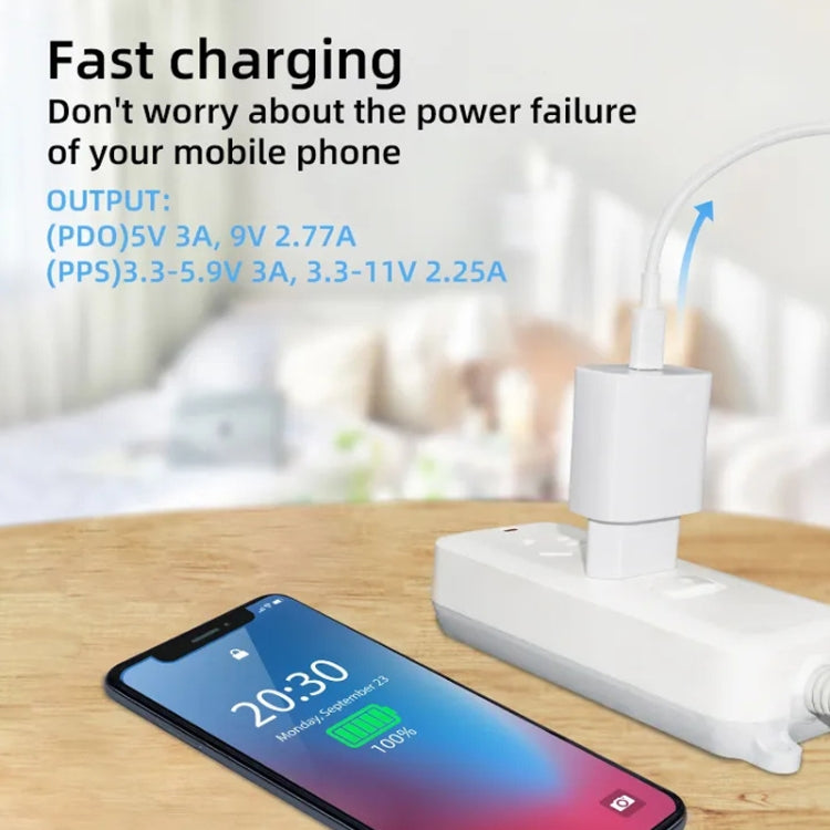 Carregador TA800 PD / PPS 25W Porta Tipo-C para Samsung, Ficha UE, Ficha UE