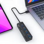 Estação de Acoplamento HUB USB3.0 4 Portas 4 em 1 Onten 5305, 5305