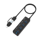 Estação de Acoplamento HUB USB3.0 + Type-C 7 Portas 7 em 2 Onten UCA5306 com Suporte a Função OTG, UCA5306