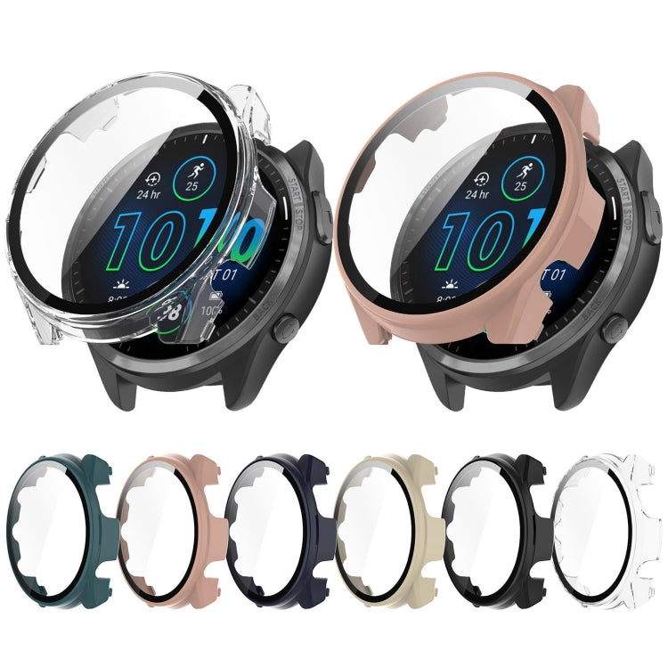 PC + Toughened Film Integrated Watch Protective Case, For Garmin Forerunner 965