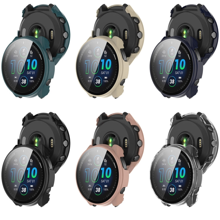 PC + Toughened Film Integrated Watch Protective Case, For Garmin Forerunner 965