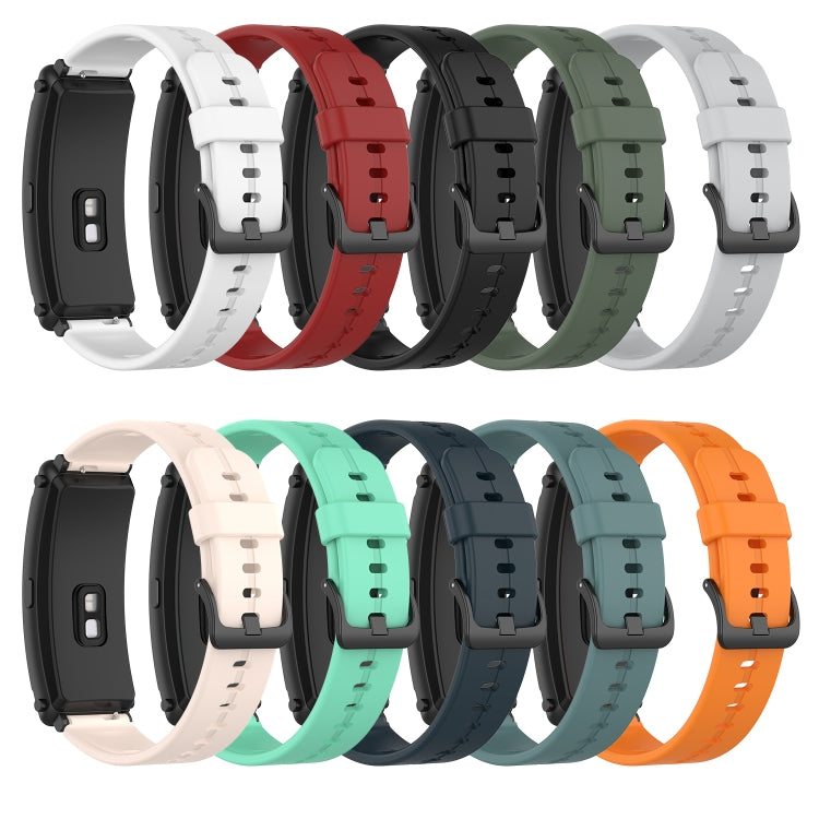 Solid Color Silicone Watch Band, For Huawei Band 7, For Huawei Band 6, For Huawei Band 3