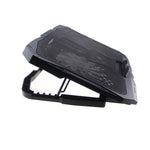 Base de arrefecimento para portátil gaming S18 com quatro ventiladores em alumínio, suporte dobrável com indicador de velocidade do vento, S18