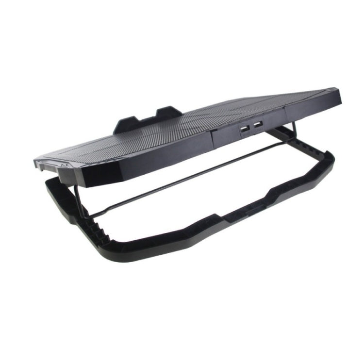 Base de arrefecimento para portátil gaming S18 com quatro ventiladores em alumínio, suporte dobrável com indicador de velocidade do vento, S18