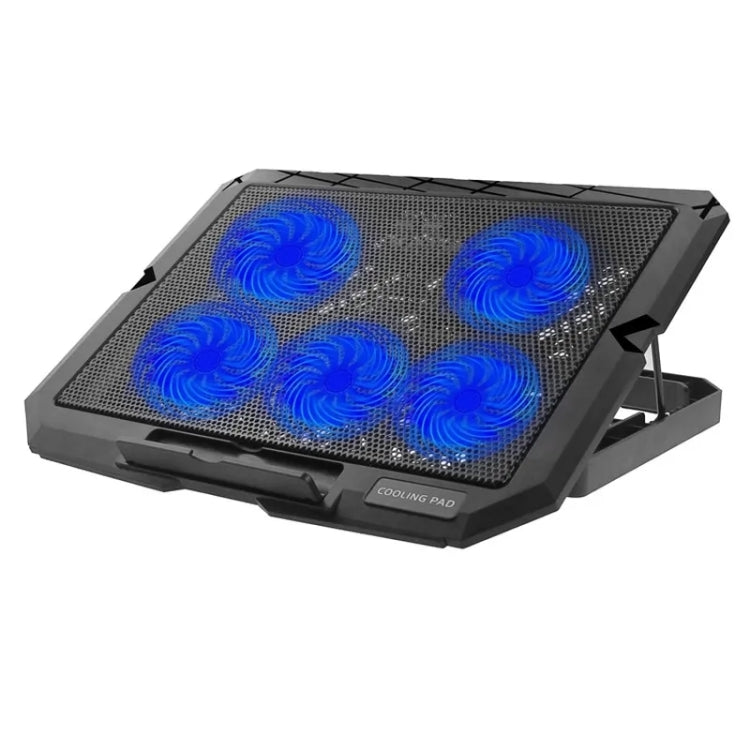 X5 Suporte Refrigerador para Portátil com 5 Ventoinhas Silenciosas, 7 Níveis de Altura Ajustável, X5