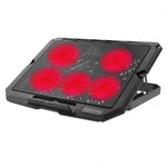 X5 Suporte Refrigerador para Portátil com 5 Ventoinhas Silenciosas, 7 Níveis de Altura Ajustável, X5