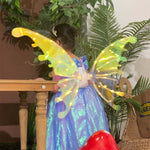 Brinquedo DIY Asas de Fada Borboleta Elétricas Rockwoo R01, Com Luz, Sem Luz
