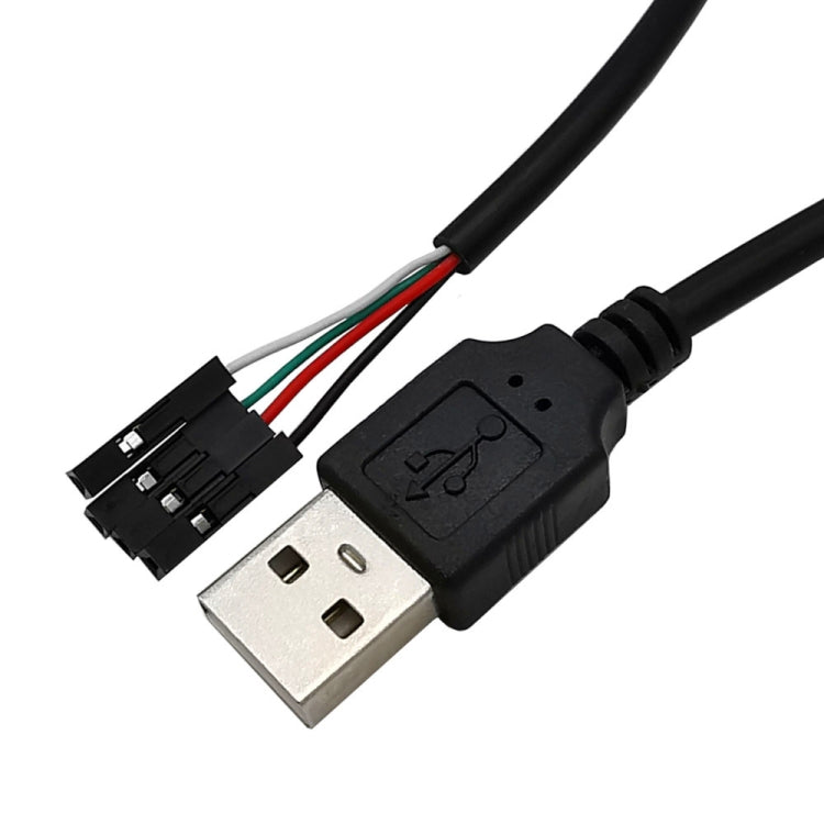 Cabo extensor adaptador JUNSUNMAY USB 2.0 A para fêmea 4 pinos Dupont para header de motherboard, comprimento: 0,3 m, USB macho, USB fêmea
