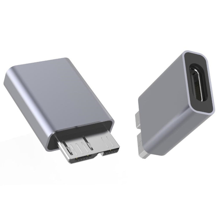 Adaptador conversor JUNSUNMAY USB-C / Tipo-C fêmea para macho USB 3.0 Micro B, 1 unidade, 2 unidades
