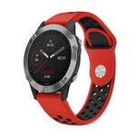22mm Sports Breathable Silicone Watch Band, For Garmin Fenix 6 GPS, For Garmin Fenix 6 Pro GPS, For Garmin Fenix 6 Sapphire GPS, For Garmin Fenix 5