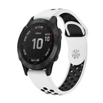 22mm Sports Breathable Silicone Watch Band, For Garmin Fenix 6 GPS, For Garmin Fenix 6 Pro GPS, For Garmin Fenix 6 Sapphire GPS, For Garmin Fenix 5