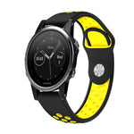 22mm Sports Breathable Silicone Watch Band, For Garmin Fenix 6 GPS, For Garmin Fenix 6 Pro GPS, For Garmin Fenix 6 Sapphire GPS, For Garmin Fenix 5