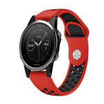 22mm Sports Breathable Silicone Watch Band, For Garmin Fenix 6 GPS, For Garmin Fenix 6 Pro GPS, For Garmin Fenix 6 Sapphire GPS, For Garmin Fenix 5