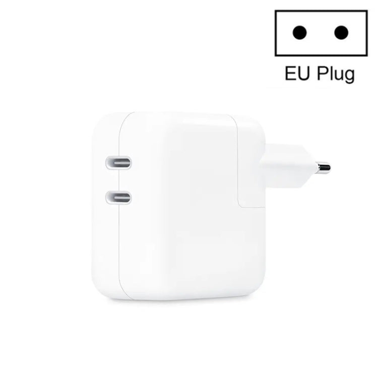 Carregador Dual Port 35W PD3.0 USB-C / Type-C para Série iPhone / iPad, Ficha US, Ficha UE