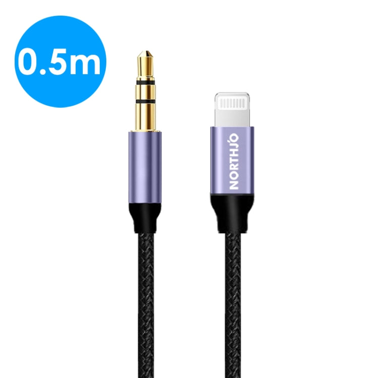 Cabo NORTHJO LTM03 8 Pinos para Jack de Áudio AUX 3,5mm, 0,5m, 1m, 1,5m