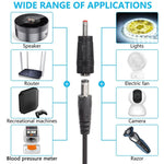 Adaptador conversor de cabo USB DC 5V para 12V, DC 5V para 12V