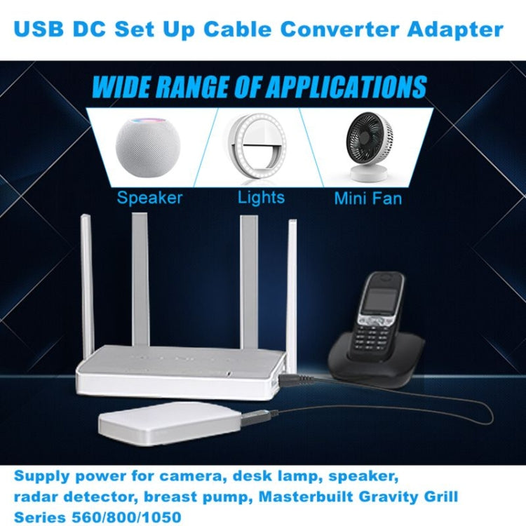 Adaptador conversor de cabo USB DC 5V para 12V, DC 5V para 12V