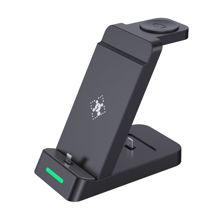 Suporte de Carregamento Sem Fios 3 em 1 18W B20 para iPhone e Apple Watch Series, B20 para Apple
