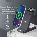 Carregador Sem Fios Qi B20A 15W Suporte de Carregamento Compatível com iPhone iWatch Airpods, B20A para Apple