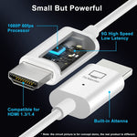 Kit Transmissor e Recetor HDMI Sem Fios, Adaptador Extensor HDMI Sem Fios, Projeção de Vídeo e Áudio 1080P 60fps para PC, Portátil, Câmara para HDTV/Projetor