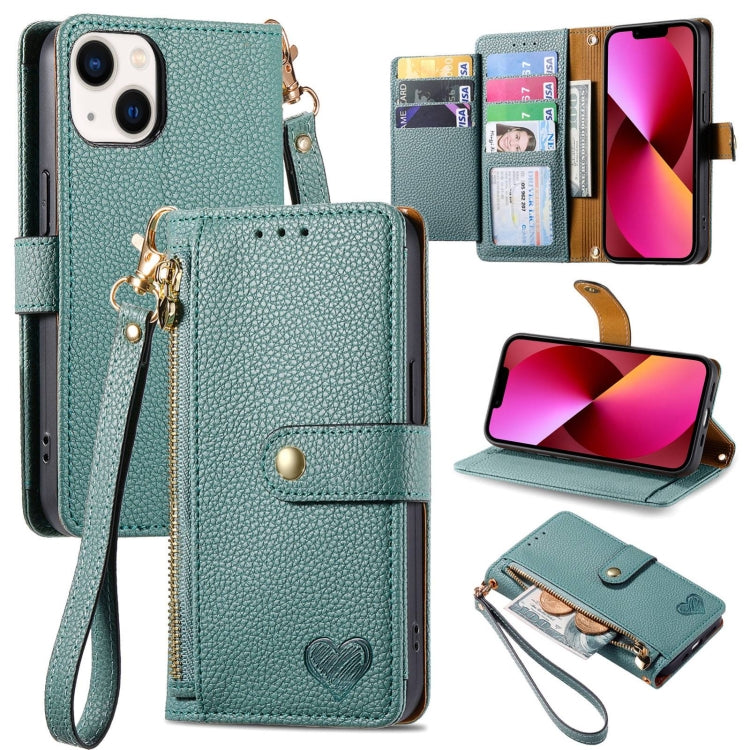 Capa de Telefone em Pele com Cordão e Fecho de Zíper Love, Para iPhone 14 Pro Max, Para iPhone 7 / 8 / SE 2022, Para iPhone 13 Pro Max, Para iPhone 13 Pro, Para iPhone 13, Para iPhone 12 / 12 Pro, Para iPhone 12 Pro Max, Para iPhone 11 Pro Max