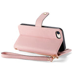 Capa de Telefone em Pele com Cordão e Fecho de Correr Love, Para iPhone 17e / 16e, Para iPhone 17 Pro Max, Para iPhone 17 Pro, Para iPhone 17, Para iPhone Air, Para iPhone 16 Pro Max, Para iPhone 16 Pro, Para iPhone 16 Plus