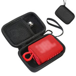 Bolsa Protetora Rígida EVA para Coluna JBL GO3 para Viagem ao Ar Livre, Caixa de Armazenamento Portátil com Alça de Mão