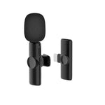 Microfone Lapela Sem Fios para Telemóvel Android e Computador com Recetor USB-C / Tipo-C, Um por Um, Um por Dois