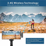 Microfone Lapela Sem Fios para Telemóvel Android e Computador com Recetor USB-C / Tipo-C, Um por Um, Um por Dois