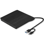 Leitor de CD Portátil Externo USB 3.0 para Notebook e Desktop BT638, Gravador de CD-RW Óptico, BT638