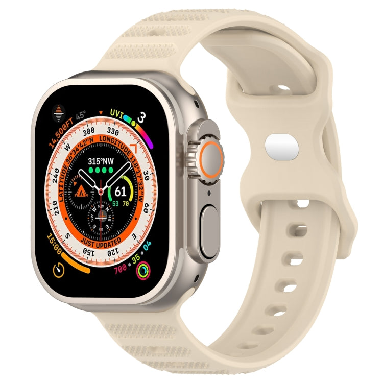Reverse Buckle Dot Texture Silicone Watch Band, For Apple Watch SE 2022 44mm, For Apple Watch 7 41mm, For Apple Watch 7 45mm, For Apple Watch SE 40mm