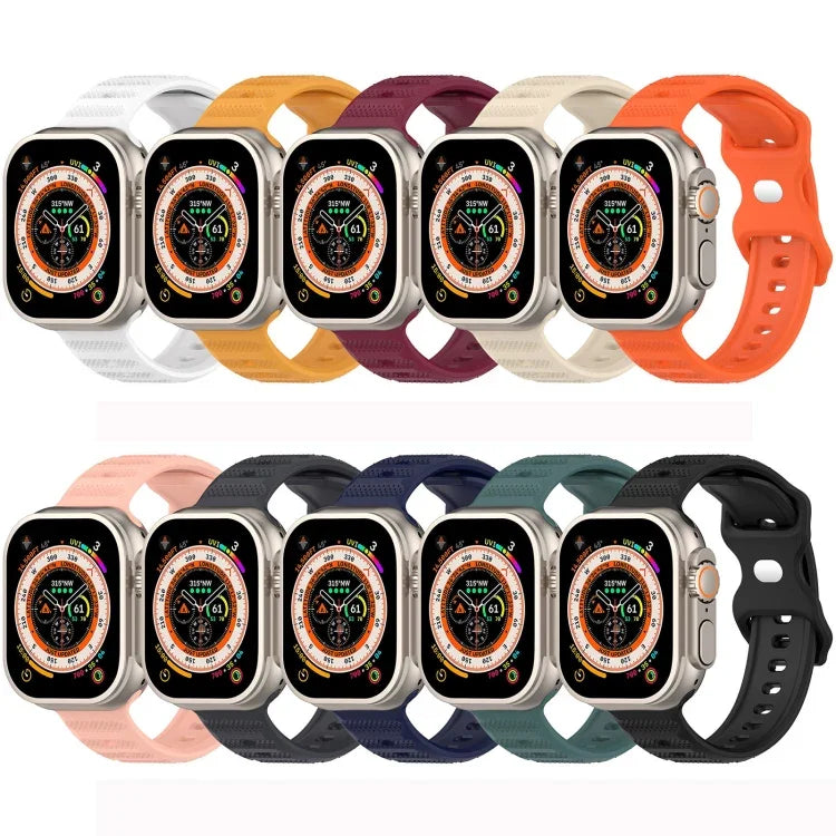 Pulseira de Silicone com Textura de Pontos e Fivela Invertida, Para Apple Watch 38mm