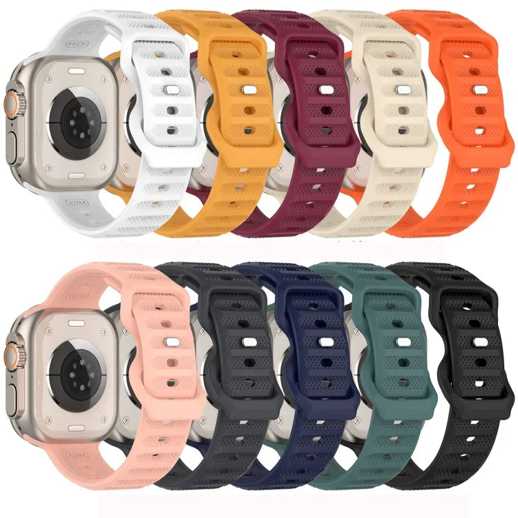 Pulseira de Silicone com Textura de Pontos e Fivela Invertida, Para Apple Watch 38mm