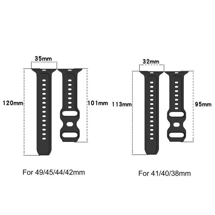 Pulseira de Silicone com Textura de Pontos e Fivela Invertida, Para Apple Watch 38mm