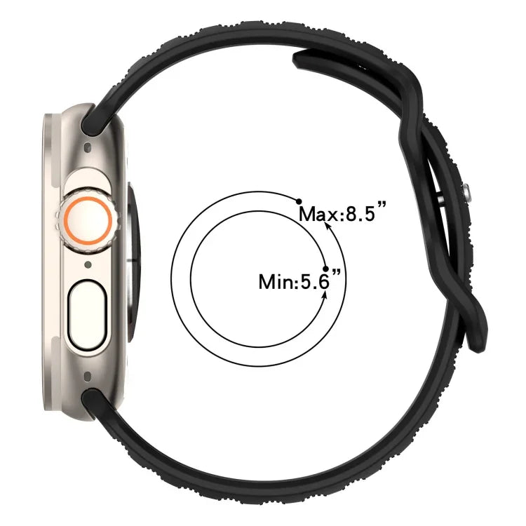 Pulseira de Silicone com Textura de Pontos e Fivela Invertida, Para Apple Watch 38mm