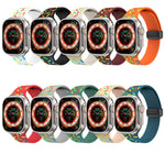 Rainbow Dots Silicone Magnetic Black Buckle Watch Band, For Apple Watch SE 2022 44mm, For Apple Watch 7 41mm, For Apple Watch 7 45mm, For Apple Watch SE 40mm