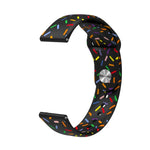 Correia de Relógio em Silicone com Fivela e Pontos Arco-íris Desportiva, Para Samsung Galaxy Watch 4 40mm / 44mm, Para Samsung Galaxy Watch 4 Classic 42mm / 46mm
