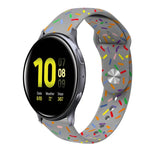 Correia de Relógio em Silicone com Fivela e Pontos Arco-íris Desportiva, Para Samsung Galaxy Watch 4 40mm / 44mm, Para Samsung Galaxy Watch 4 Classic 42mm / 46mm