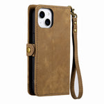 Capa de Telemóvel em Pele com Fecho Lateral e Carteira com Zíper Geométrico, Para iPhone 11, Para iPhone 11 Pro, Para iPhone X / XS, Para iPhone XR, Para iPhone XS Max, Para iPhone 7 Plus / 8 Plus, Para iPhone 6 Plus / 6s Plus, Para iPhone 6 / 6s