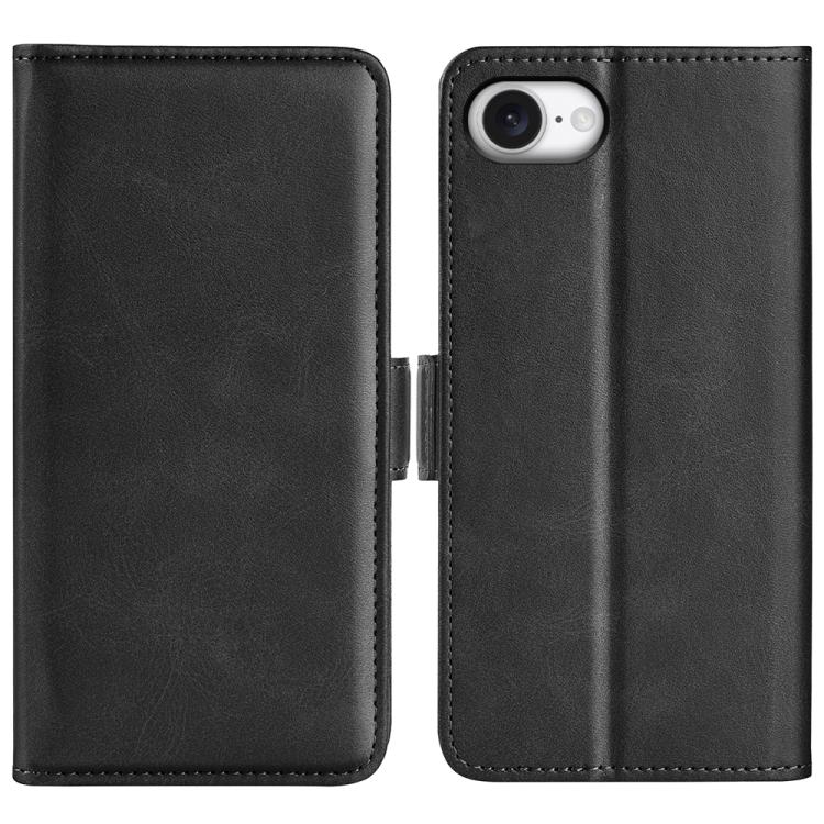 Capa de telemóvel em pele com fecho magnético duplo e flip horizontal, para iPhone 17e / 16e, para iPhone 17 Pro Max, para iPhone 17 Pro, para iPhone 17, para iPhone Air, para iPhone 16 Pro Max, para iPhone 16 Pro, para iPhone 16 Plus, para iPhone 16