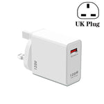 Carregador de Carregamento Super Rápido USB 120W, Ficha UE, Ficha US, Ficha UK
