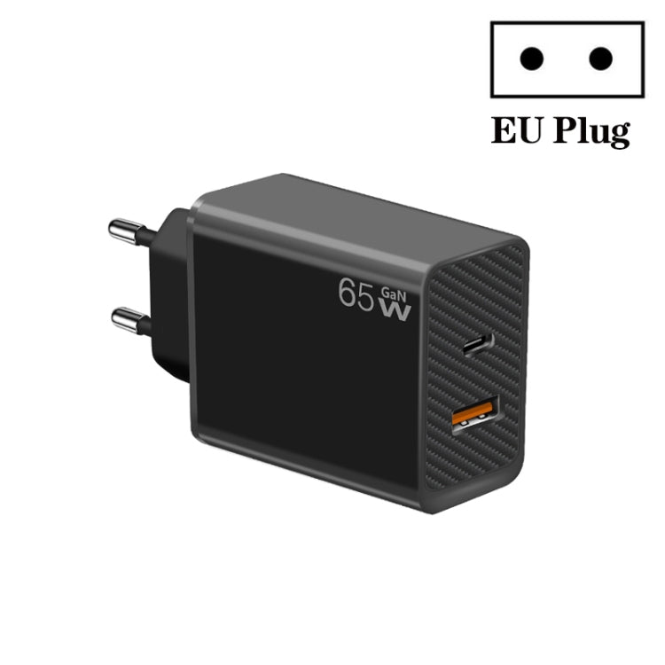 Adaptador Notebook GaN PD48W Type-C PD3.0 + USB3.0 para Série MacBook, Ficha EU, Ficha EU