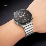 Correia de Relógio em Liga de Titânio com Uma Conta, para Samsung Galaxy Watch 3 45mm, para Samsung Gear S3 Classic, para Samsung Gear S3 Frontier, para Samsung Galaxy Watch 46mm, para Samsung Galaxy Watch 42mm