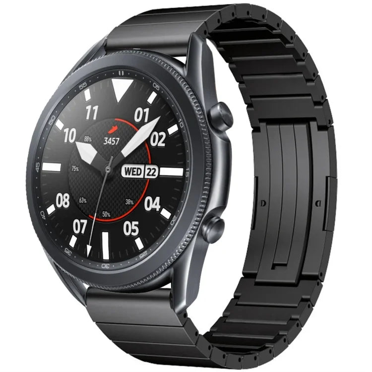 Correia de Relógio em Liga de Titânio com Uma Conta, para Samsung Galaxy Watch 3 45mm, para Samsung Gear S3 Classic, para Samsung Gear S3 Frontier, para Samsung Galaxy Watch 46mm, para Samsung Galaxy Watch 42mm