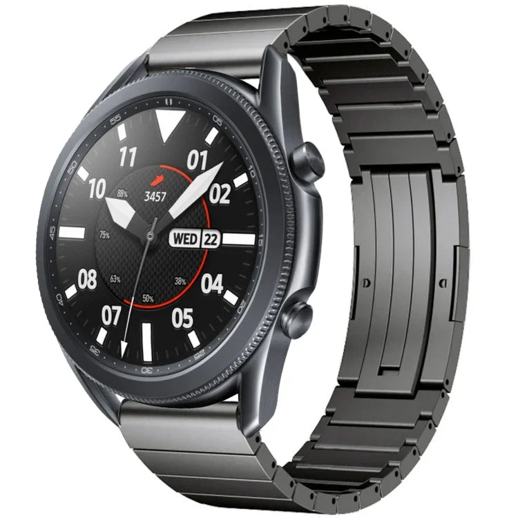 Correia de Relógio em Liga de Titânio com Uma Conta, para Samsung Galaxy Watch 3 45mm, para Samsung Gear S3 Classic, para Samsung Gear S3 Frontier, para Samsung Galaxy Watch 46mm, para Samsung Galaxy Watch 42mm