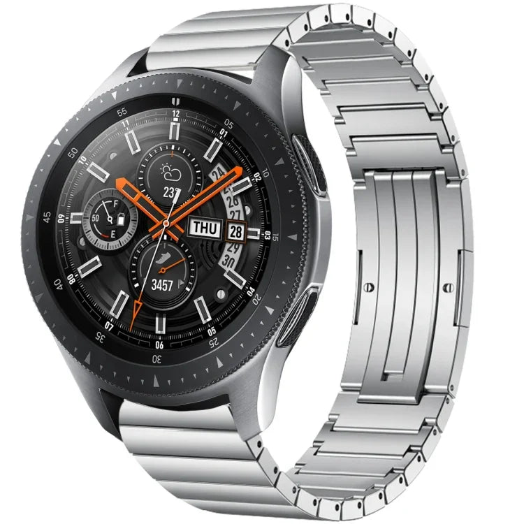 Correia de Relógio em Liga de Titânio com Uma Conta, para Samsung Galaxy Watch 3 45mm, para Samsung Gear S3 Classic, para Samsung Gear S3 Frontier, para Samsung Galaxy Watch 46mm, para Samsung Galaxy Watch 42mm