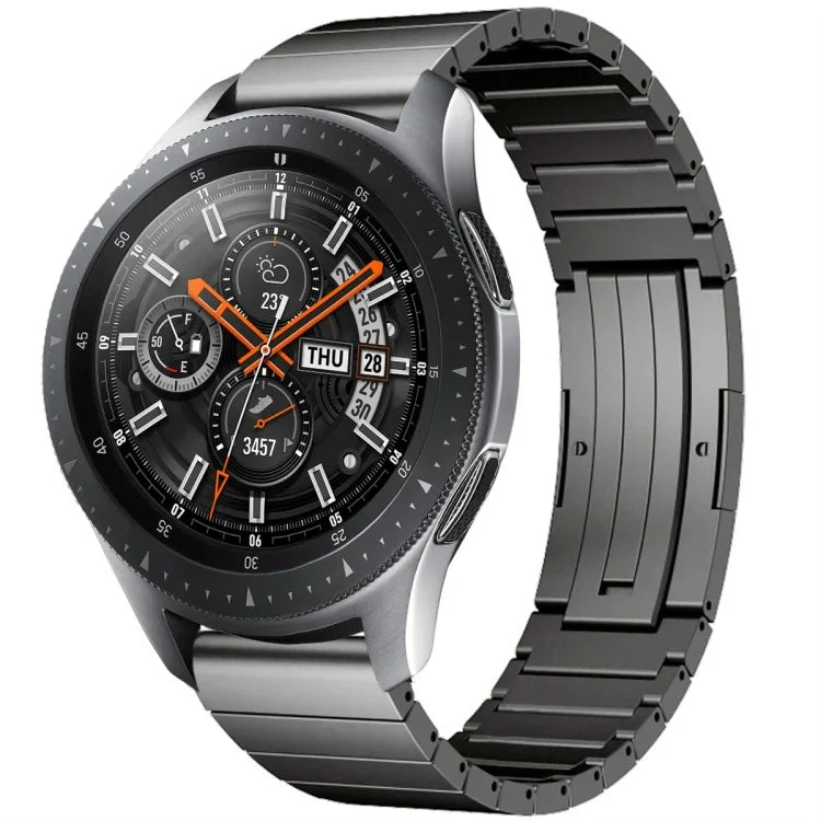 Correia de Relógio em Liga de Titânio com Uma Conta, para Samsung Galaxy Watch 3 45mm, para Samsung Gear S3 Classic, para Samsung Gear S3 Frontier, para Samsung Galaxy Watch 46mm, para Samsung Galaxy Watch 42mm