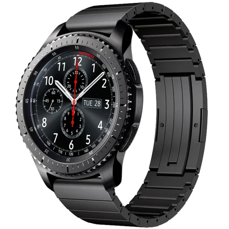 Correia de Relógio em Liga de Titânio com Uma Conta, para Samsung Galaxy Watch 3 45mm, para Samsung Gear S3 Classic, para Samsung Gear S3 Frontier, para Samsung Galaxy Watch 46mm, para Samsung Galaxy Watch 42mm