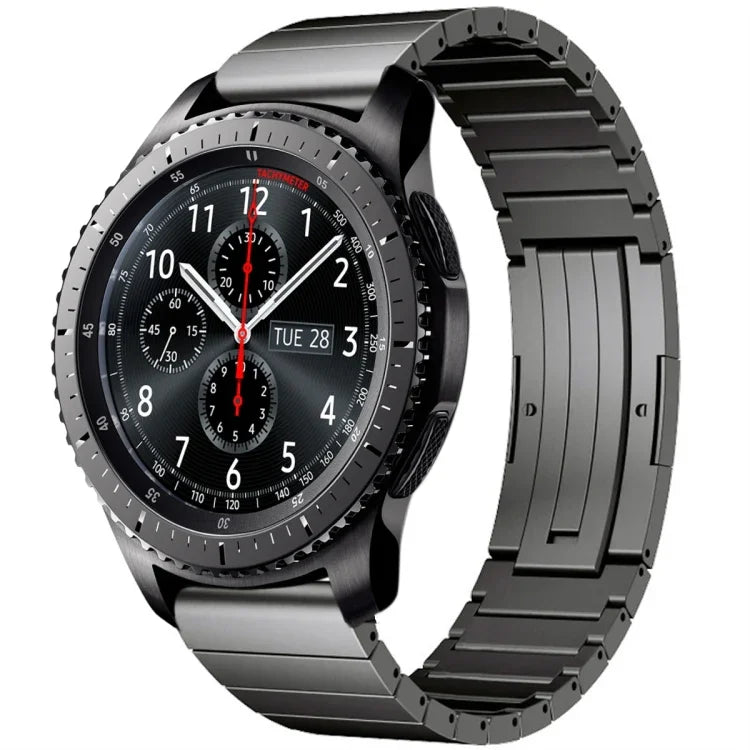 Correia de Relógio em Liga de Titânio com Uma Conta, para Samsung Galaxy Watch 3 45mm, para Samsung Gear S3 Classic, para Samsung Gear S3 Frontier, para Samsung Galaxy Watch 46mm, para Samsung Galaxy Watch 42mm